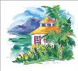 Caribbean Cottage I by Joyce Shelton Limited Edition Pricing Art Print
