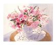 Pink Floral Spray by Celia Russell Limited Edition Print