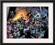 House Of M #7 Group: Spider-Man, Luke Cage, Storm, Wolverine, She-Hulk And Cyclops Fighting by Olivier Coipel Limited Edition Print