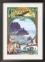 Crescent City, California Views, C.2009 by Lantern Press Limited Edition Print