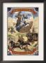 Buffalo Bill And Wagon Scene, C.2009 by Lantern Press Limited Edition Print