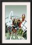 Giant-Size Marvel Tpb Cover: Thor, Captain America, Iron Man, Vision And Scarlet Witch Charging by Rich Buckler Limited Edition Pricing Art Print