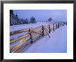 Snow Barrier In Open Field, Czech Republic by Jan Halaska Limited Edition Pricing Art Print