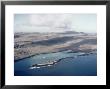 Santa Fe Island With Boat In The Bay, Galapagos Islands by Mary Plage Limited Edition Print
