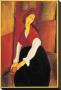 Jeanne Hebuterne With Red Shawl by Amedeo Modigliani Limited Edition Pricing Art Print