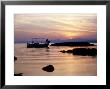 Fishing Boat In St. Thomass Bay At Pefkos At Sunset, Greece by Ian West Limited Edition Print