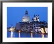 Santa Maria Della Salute Cathedral From Academia Bridge Along Grand Canal At Dusk, Venice, Italy by Dennis Flaherty Limited Edition Print
