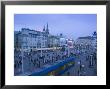 Croatia, Zagreb, Trg Josip Jelacica Square, Trams by Walter Bibikow Limited Edition Print