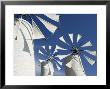 Traditional Cretan Windmills, Ano Kera, Iraklio Province, Crete, Greece by Walter Bibikow Limited Edition Print
