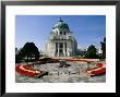 Dr Karl-Lueger-Kirche Overlooking Tomb Of Dr Karl Renner At Zentralfriedhof, Vienna, Austria by Diana Mayfield Limited Edition Print