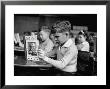 Child Reading A Book In School by Frank Scherschel Limited Edition Print