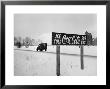 Coca Cola Road Sign On Autobahn Between Munich And Salzburg With Jep Driving by Walter Sanders Limited Edition Print