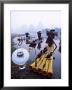 Cormorant Fisherman On Bamboo Rafts, Li River, Yangshou, Guangxi Province, China by Steve Vidler Limited Edition Print