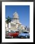 Vintage Cars And Capitol Building, Havana, Cuba by Steve Vidler Limited Edition Print