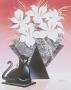 Deco Vase And Black Cat by Alan Metz Limited Edition Pricing Art Print