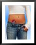 Woman With Cell Phone Tucked Into Her Jeans by John James Wood Limited Edition Print