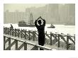 Tai Chi Practiced Along Victoria Harbor, Hk, China by John Coletti Limited Edition Print