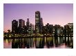 Chicago Skyline At Night, Illinois by Michael Siluk Limited Edition Print