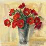 Red Anemones In French Bucket by Carol Rowan Limited Edition Pricing Art Print