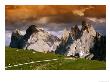 Brogles Scharte (Pass), Geisler Gruppe (The Odle), Dolomites, Italy by Witold Skrypczak Limited Edition Print