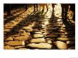 Via Sacra Cobblestones And Pedestrian Shadows At Roman Forum, Rome, Italy by Dennis Johnson Limited Edition Print