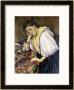 Italian Girl Leaning On A Table by Paul Cã©Zanne Limited Edition Print