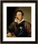 Portrait Of Alexander Pushkin (1799-1837) by Vasili Andreevich Tropinin Limited Edition Print