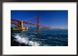Waves Pound Fort Point Beneath The Golden Gate Bridge, San Francisco, California, Usa by David Tomlinson Limited Edition Print