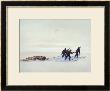 Sledge Hauling On The Great Ice Barrier, 1903, Scott's Expedition To Antartica 1901-4 by Edward Adrian Wilson Limited Edition Print