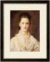 Portrait Of The Artist's Daughter, Mary, Half Length, Circa 1875 by John Everett Millais Limited Edition Print