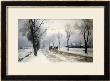 An Extensive Winter Landscape With A Horse And Cart, 1882 by Anders Andersen-Lundby Limited Edition Pricing Art Print