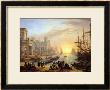 Sea Port At Sunset, 1639 by Claude Lorrain Limited Edition Print