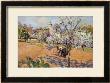 Two Peasants Sowing Haricots In An Orchard In Blossom by Armand Guillaumin Limited Edition Pricing Art Print