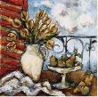Still Life Of Tulips And Pears Ii by Nicole Etienne Limited Edition Pricing Art Print