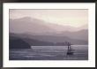 Spirit Of New Zealand Sails Through Marlborough Sounds From Queen Charlotte Drive, New Zealand by David Wall Limited Edition Print