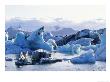 Icebergs Calved From Breidamerkurjokull Glacier Floating In Lake Jokulsarlon, Iceland by Richard Packwood Limited Edition Print