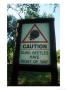 Warning Sign In Ndumu Game Reserve, South Africa by Roger De La Harpe Limited Edition Pricing Art Print