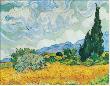 Wheatfield With Cypresses by Vincent Van Gogh Limited Edition Print