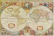 Antique Map Of The World by Henricus Hondius Limited Edition Print
