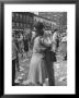 Man Kissing Girl In The Midst Of Confetti Strewn Street Near The Latin Quarter Nightclub by Alfred Eisenstaedt Limited Edition Print