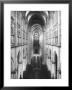 Amiens Cathedral Showing High Vaulted Arches, Rose Window In Distance, Sublime Gothic Expression by Nat Farbman Limited Edition Print