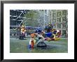 Colourful Sculptures Of The Tinguely Fountain, Pompidou Centre, Beaubourg, Paris, France, Europe by Nigel Francis Limited Edition Print