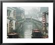 Traditional Old Riverside Houses In Shantang Water Town, Suzhou, Jiangsu Province, China by Kober Christian Limited Edition Print