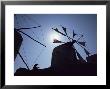 Woman And Goat Under Sail Driven Windmills, Olimbos, Karpathos, Greece by David Beatty Limited Edition Print