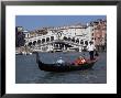 Gondola On The Grand Canal Near The Rialto Bridge, Venice, Veneto, Italy by Gavin Hellier Limited Edition Print