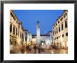 Placa Pedestrian Promenade And Bell Tower, Old Town, Dubrovnik, Dalmatia, Croatia by Christian Kober Limited Edition Print
