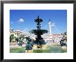 Rossio Square, Praca Dom Pedro Iv, Lisbon, Portugal by Yadid Levy Limited Edition Print