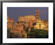 View Across The Roman Forum Towards Colosseum And St. Francesco Romana, Rome, Lazio, Italy, Europe by John Miller Limited Edition Print