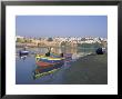 Boats At Sale With The Skyline Of The City Of Rabat In Background, Morocco, North Africa, Africa by Bruno Morandi Limited Edition Print