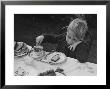 Evacuated London Child Having Tea Outdoors In The Country Where He Is Living Temporarily by William Vandivert Limited Edition Print